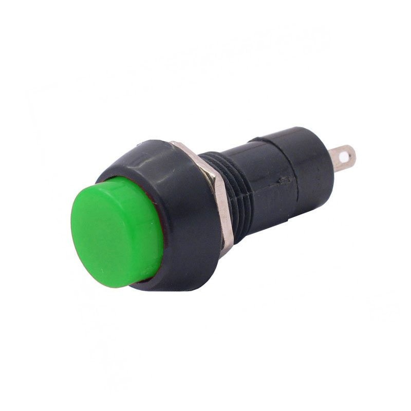 Kit 20 Peças Chave Push Button Pbs11-B Verde Sem Trava