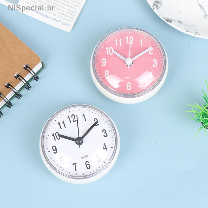 [Nis] Mini Suer Wall Clo Banheiro Antiembaçante À Prova D'água Cozinha Quartz [BR]
