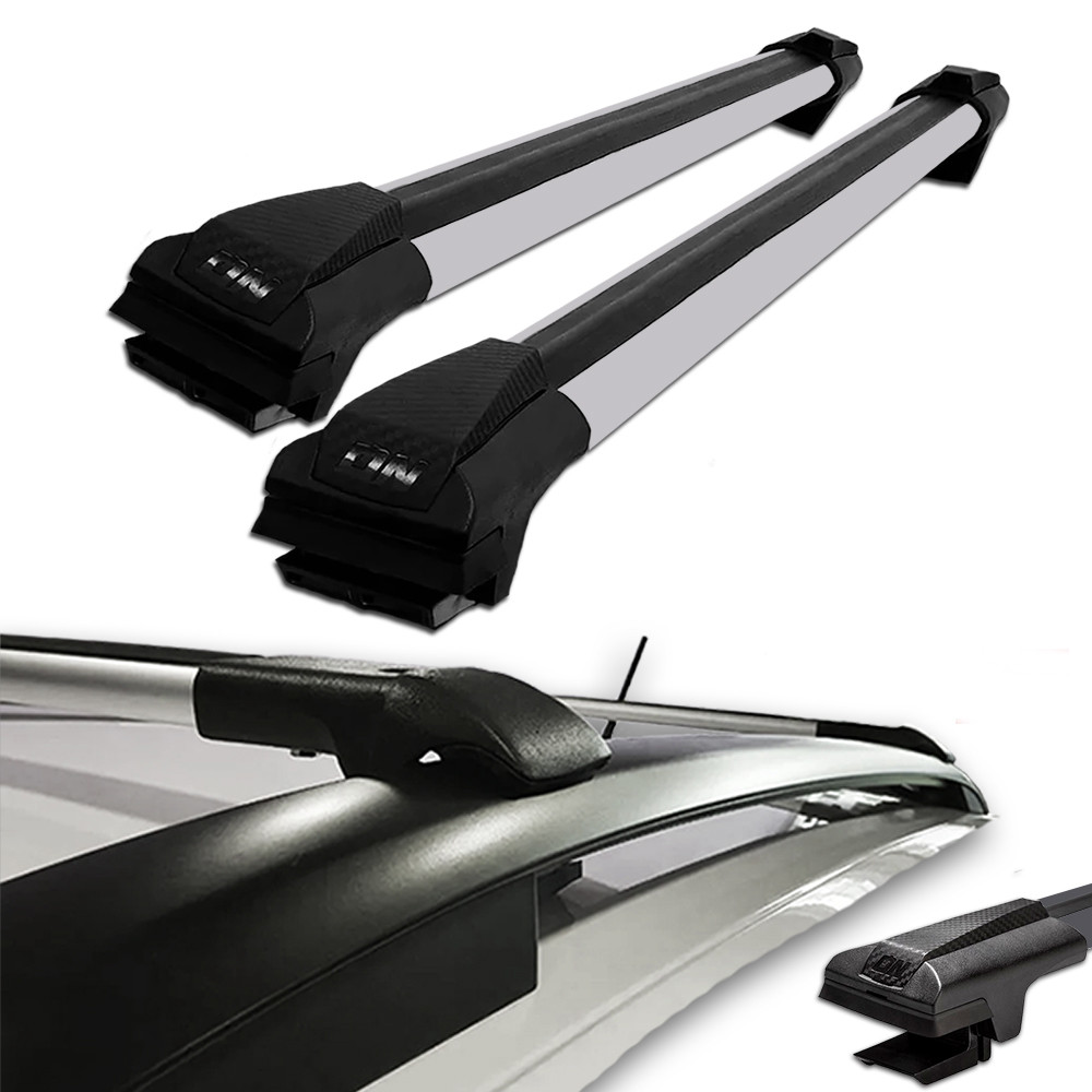 Rack de Teto Universal Stoned ON-99100 Travessa Slim Prata Par