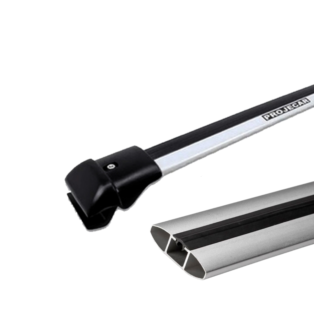 Rack de Teto Universal Projecar TS-2006 Travessa Slim Longarina Prata Par