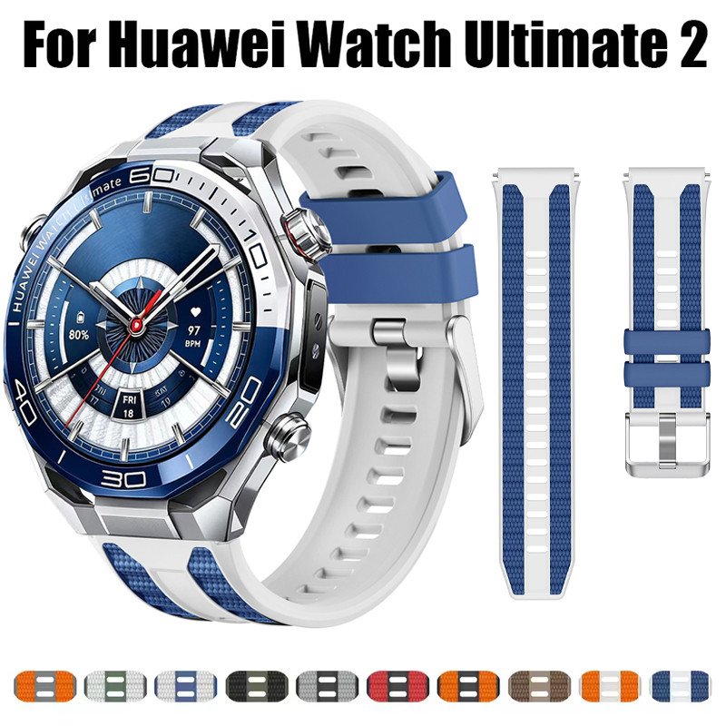 Pulseira Universal De Duas Cores De Silicone De 22 Mm Para HUAWEI Watch Ultimate 2/GT 6 Pro band 5 4/5 4 46 Mm﻿