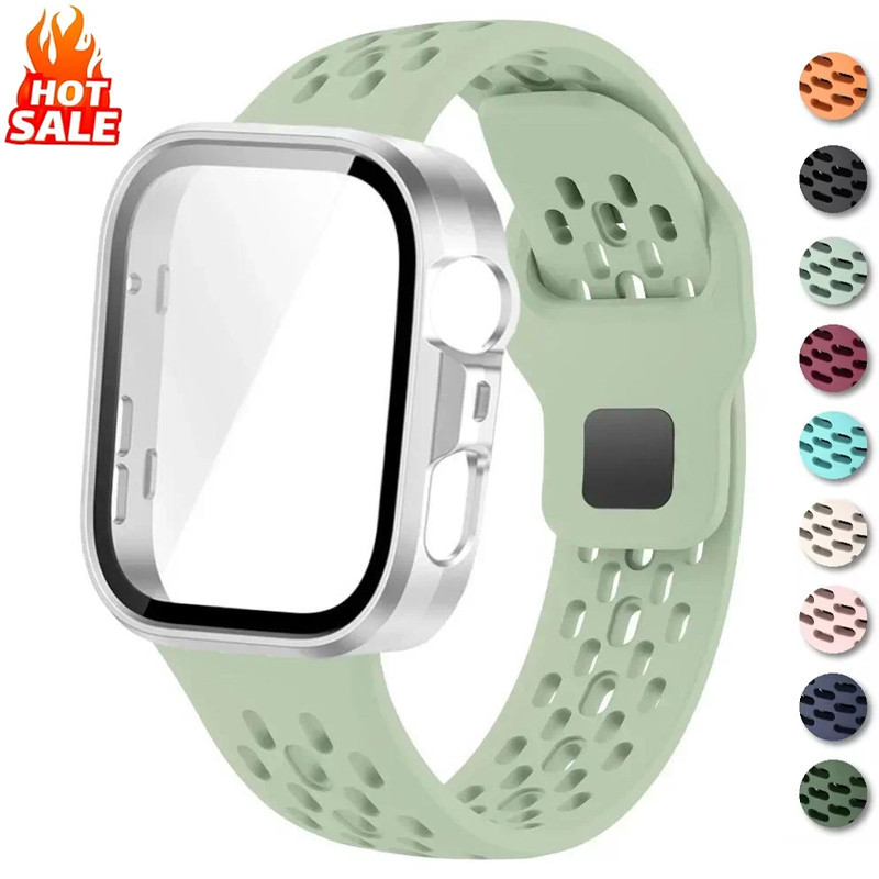 Pulseira De Silicone Respirável 2 Em 1 + Capa Para PC Huawei Watch Fit 5 Pro/Soft Band Hard Case Com Protetor De Tela 4/