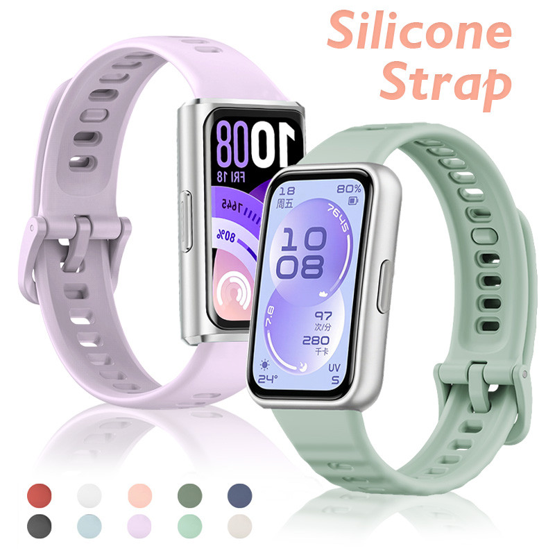 Pulseira De Borracha De Silicone Para Huawei Band 11/Pro Soft Ajustável Cinto Acessórios Smartwatch