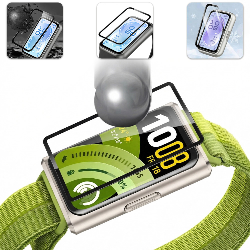 Vidro Temperado/Filme TPU Macio Para Huawei Band 11/11 Pro/10/9/8/7 Acessórios Protetores De Tela 3D Smartwatch 10 9 8 N