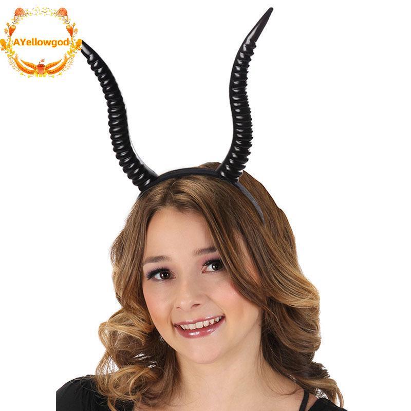 AYellowgod Gazelle Horn Moda Cosplay Roupa De Festa Feminina Adereços Para Halloween Carnaval Show BR