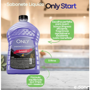 Sabonete Liquido Only Start 5 Litros Galão fragrâncias sortidas
