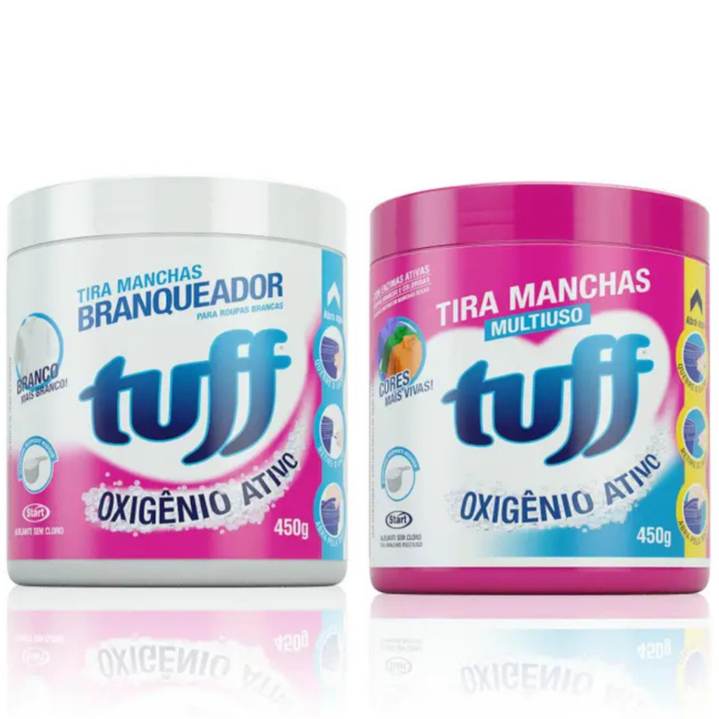 TUFF OXIGÊNIO ATIVO BRANQUEADOR/ TIRA MANCHAS MULTIUSO – 450G START