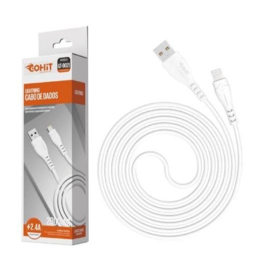 Cabo USB/Dados Conector IOS/Apple 2mt  2.4A