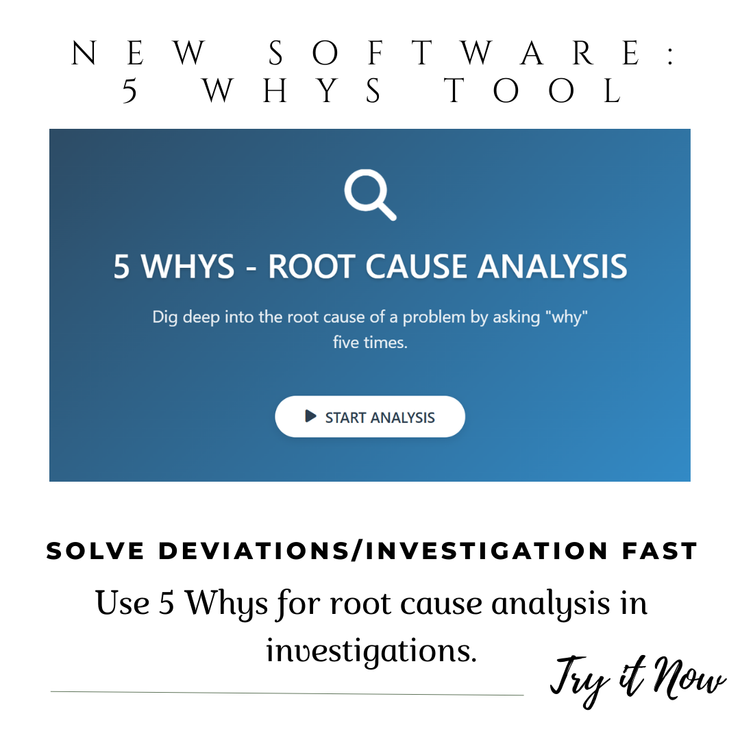 Professional 5 Whys Root Cause Analysis Software – Instant Download Brainstorming Facilitator for Pharma, Life Sciences & Regulated Projects – Align Your Team in 20 Min & Eliminate Recurring Issues Forever