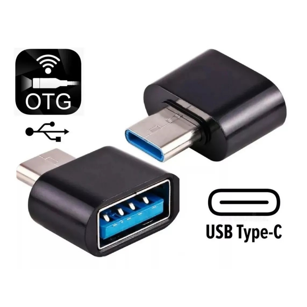 Adaptador Conector Otg Usb A 3.0 Para Usb Tipo C 3.1 / Type C / Dados e Carga Android e IOS Celular Notebook