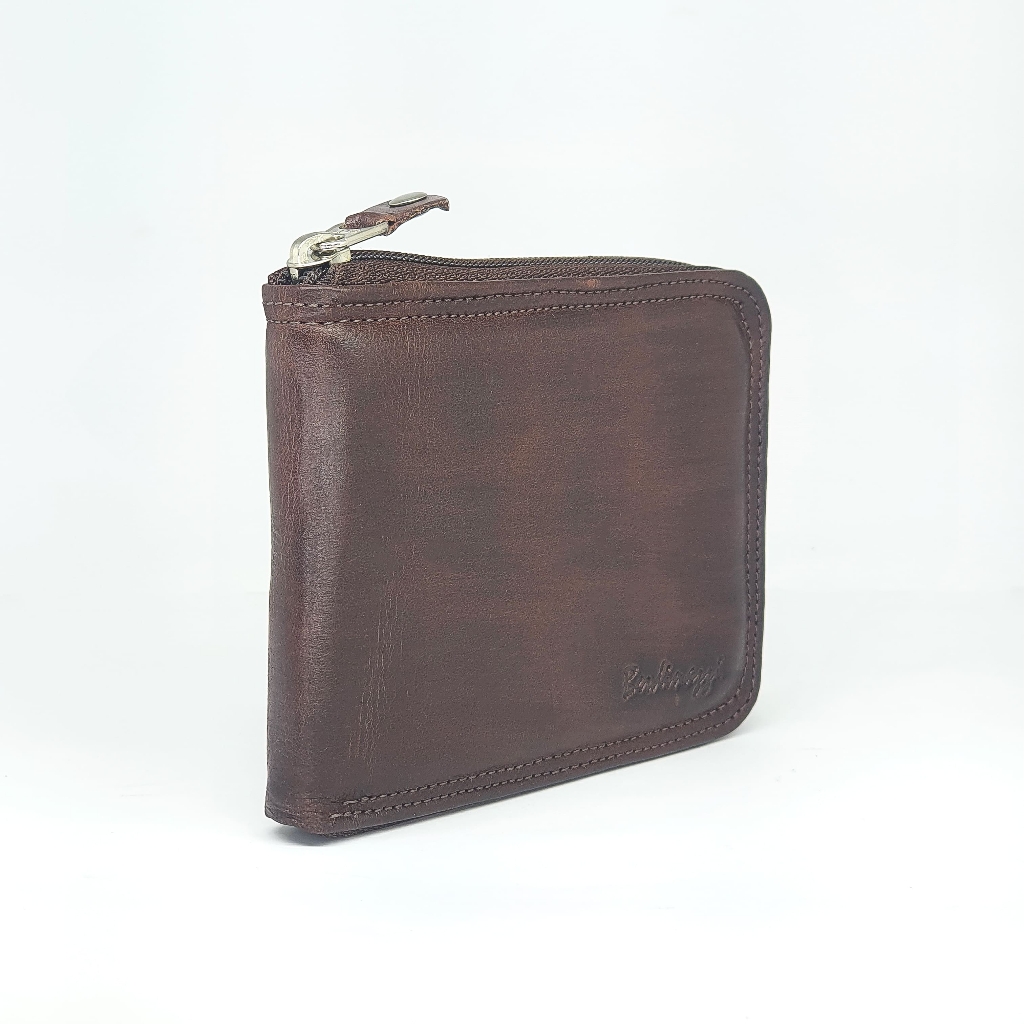 Carteira Masculina Zipper em Couro Legítimo Latego Angus