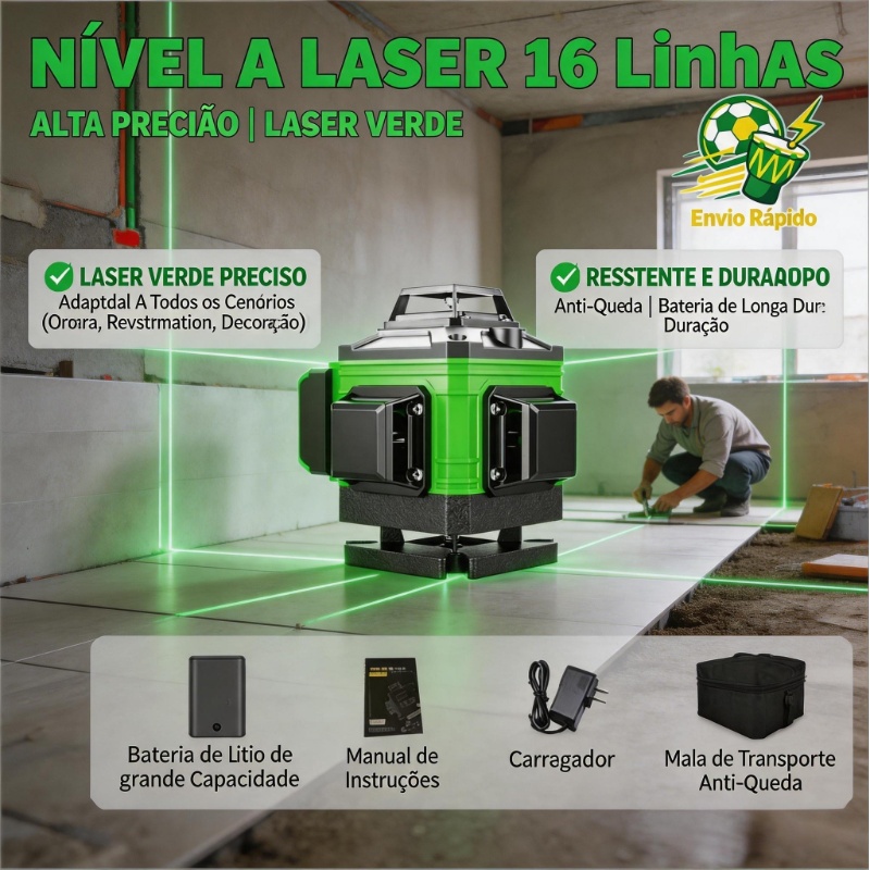 8/12/16 Lines Green Laser Level with Professional Control 360o Rechargeable