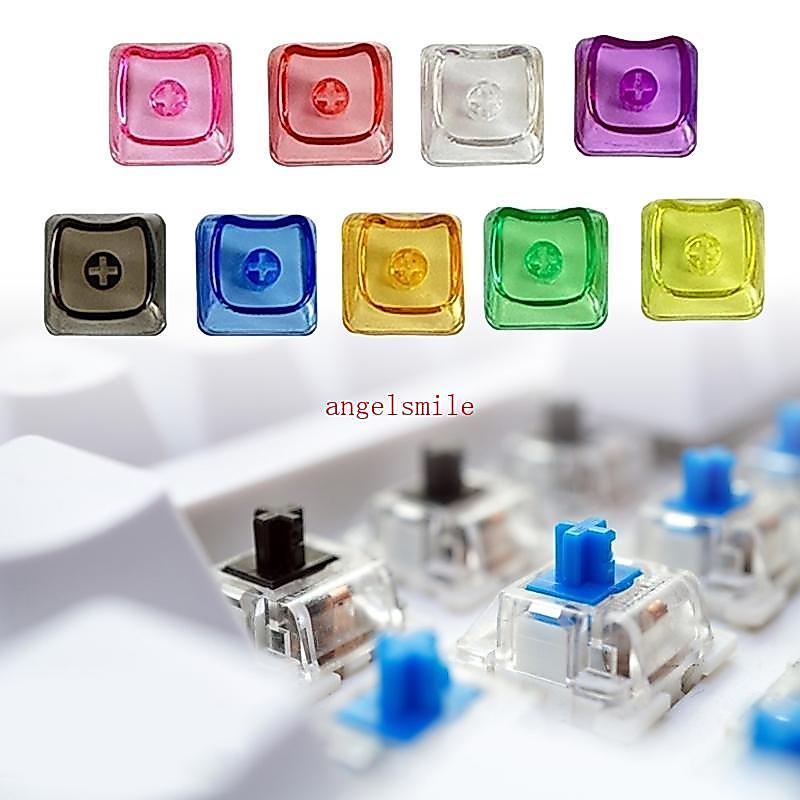 10PCS X-key Keycaps Para Interruptores Compatíveis Teclas Translúcidas Coloridas