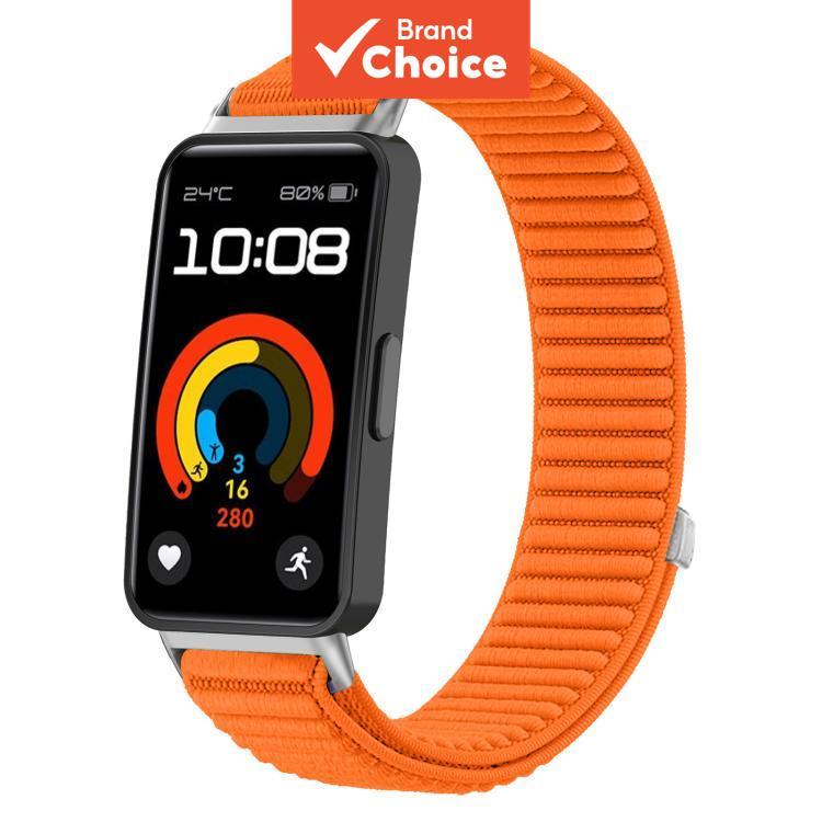 xDfind Pulseira de Relógio de Nylon Tecido com Fecho de Gancho e Loop e Interface Metálica Compatível com Huawei Band