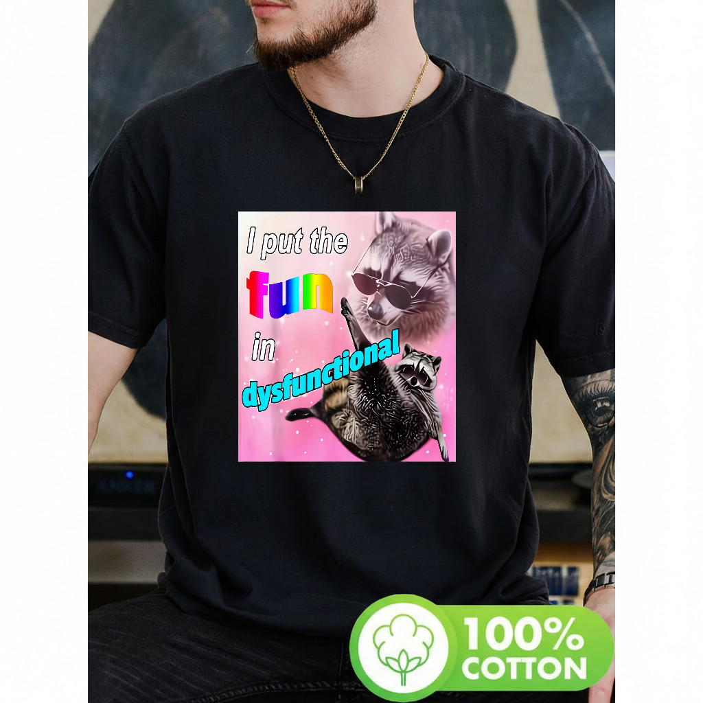 Camiseta Rato Cartoon Fun Dysfunctional Estilosa Divertida Moderna Moda Feminina