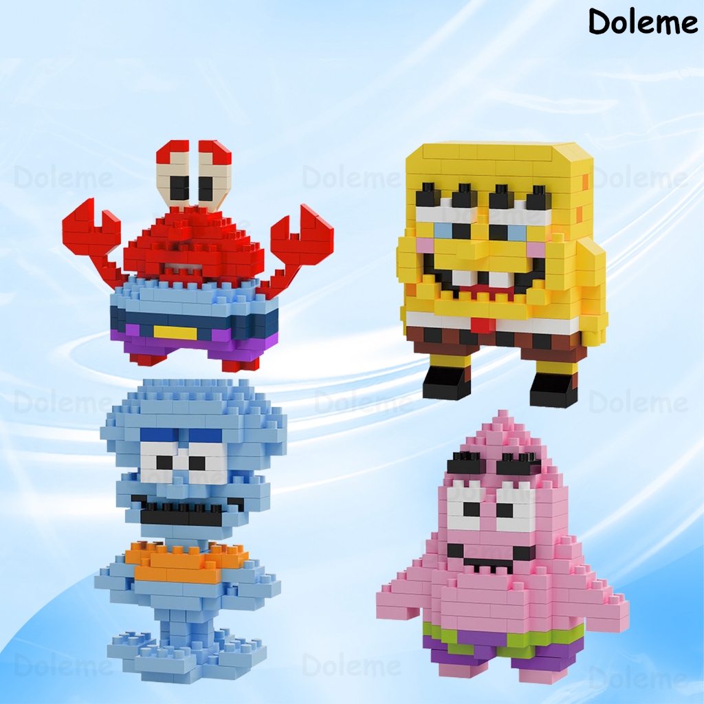 Mini Blocos Personagens Desenho Animado Colecionável Cartoon Modelo Decorativo