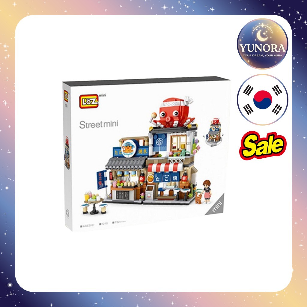 [loz] Conjunto De Mini Blocos Takoyaki Shop , 723 Peças , 1 Unidade/Coreanos/Loja Em Miniatura/100 % Genuíno Por 1