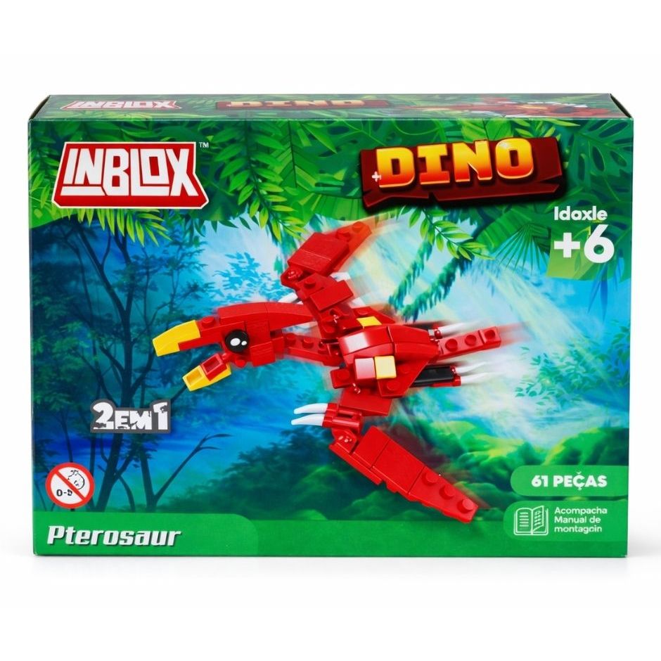 Blocos de Montar Mini Dino Modelos Brinquedo Infantil