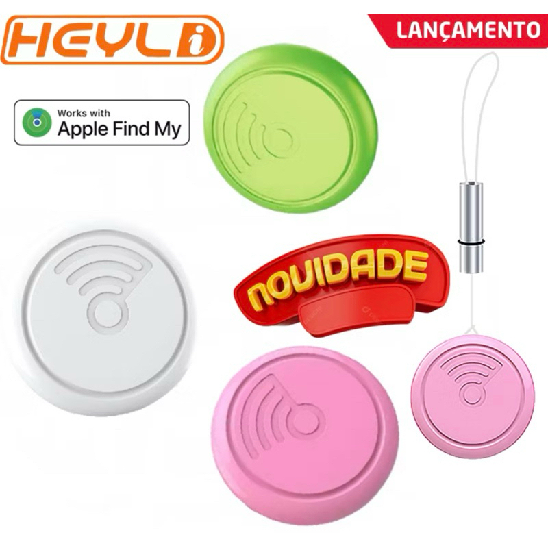 Rastreador GPS Inteligente Tag Mini Anti-Perda Compatível com Apple Find My Airtag MFi Chave Carteira Pet NLT-10