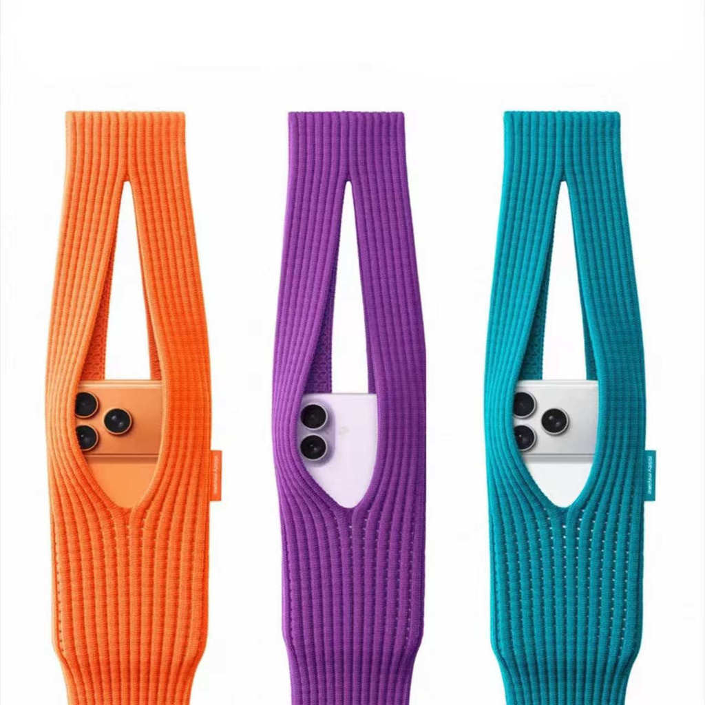 Adequado para Apple Design de celular bolsa de malha para celular unissex 2025 outono inverno na moda Mini portátil aces