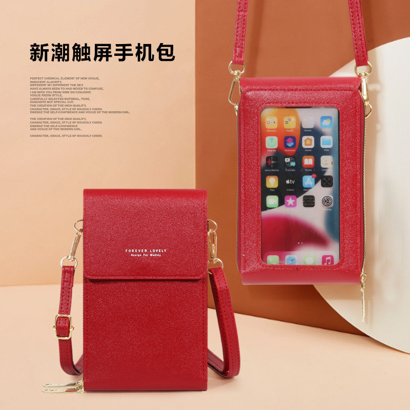 2024 novo estilo p60 Apple 15 saco do telefone móvel feminino Crossbody Mini pequeno saco All-Match Vertical tela de toq