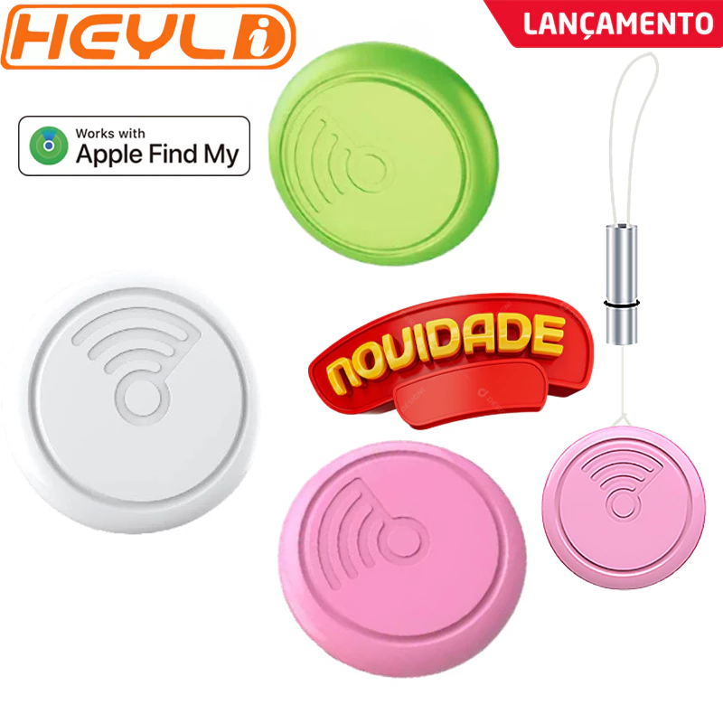 Rastreador GPS Inteligente Tag Mini Compatível Apple Airtag MFi Chave Carteira Pet NLT-10A