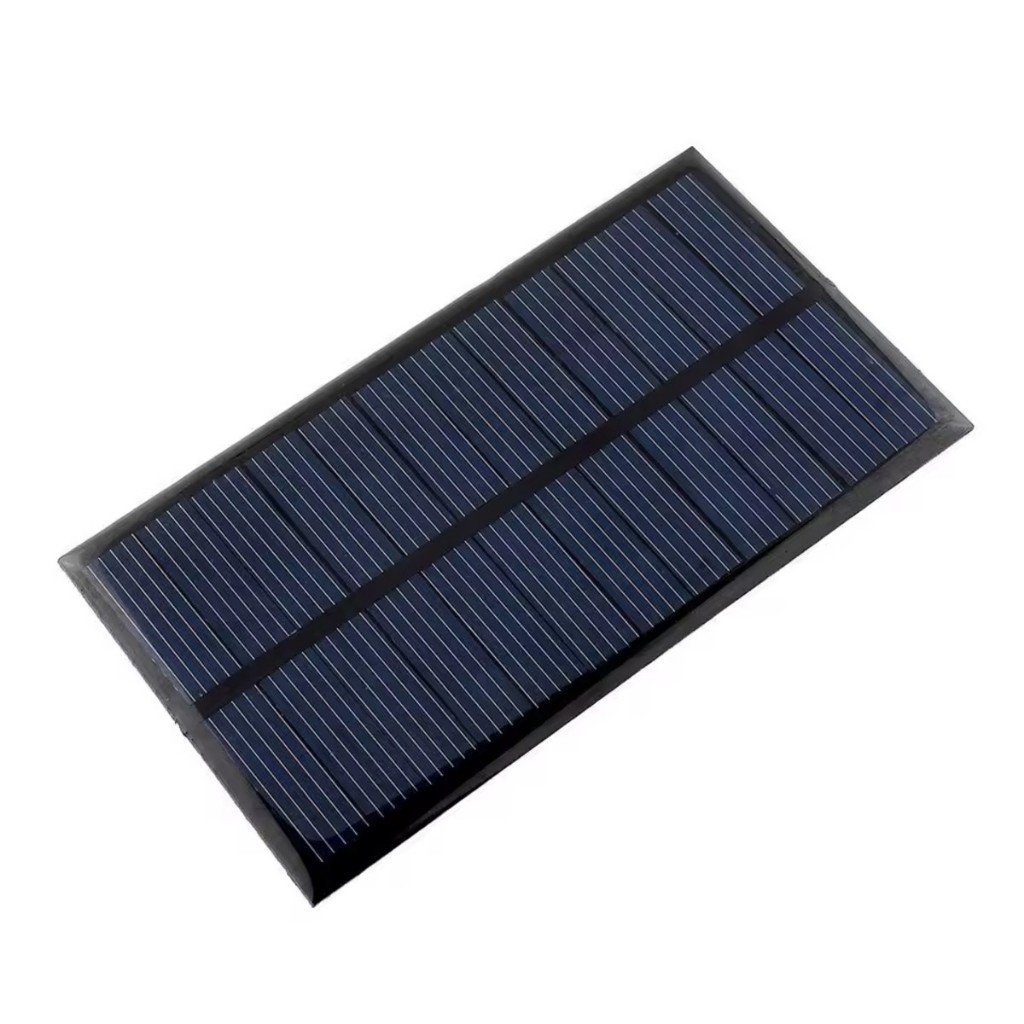 Mini Painel Solar 5V 1.25W Compacto 110x69mm – Energia Sustentável para Projetos DIY com Fio