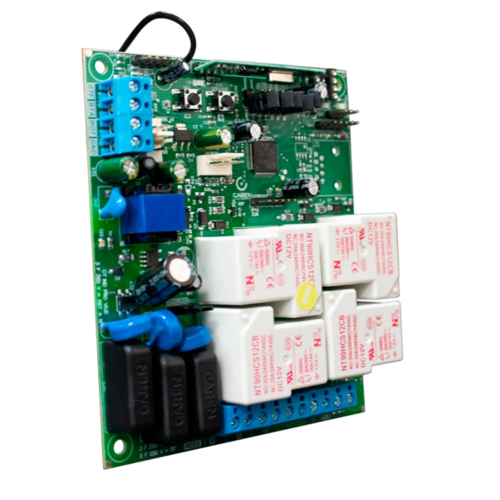 Central Industrial Pro Garen Automação Portão 220V Mono Trifásico Wi-Fi