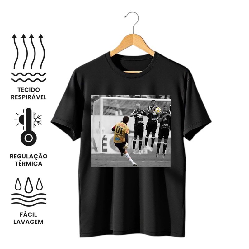 Camiseta Algodão Mito Rogério Goleiro Gol de Falta Independente Tricolor Ceni 100 Edição Especial Jogador Torcedor