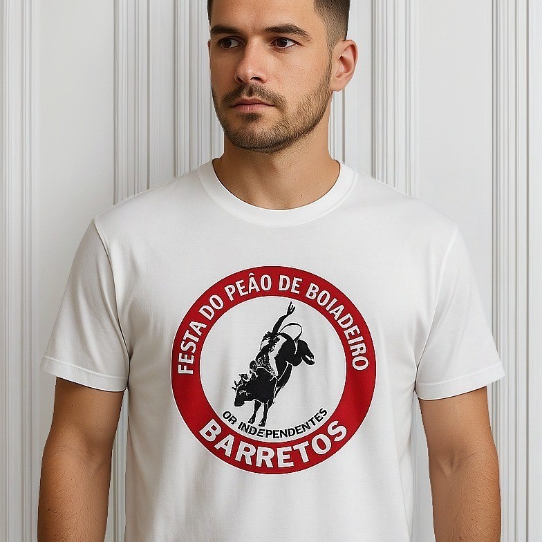 Camiseta Festa Peão Barretos 2025 Independentes Oficial Camisa 100% Algodão