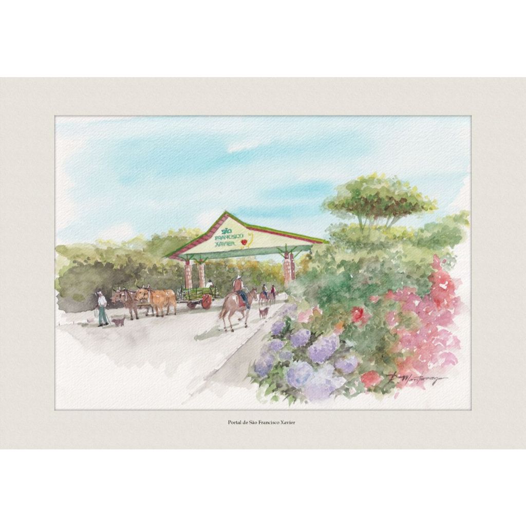 Portal de São Francisco Xavier | Quadro Decorativo | Decoração Elegante | A4