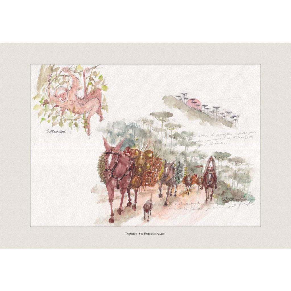 Tropeiros - São Francisco Xavier | Quadro Decorativo | A4