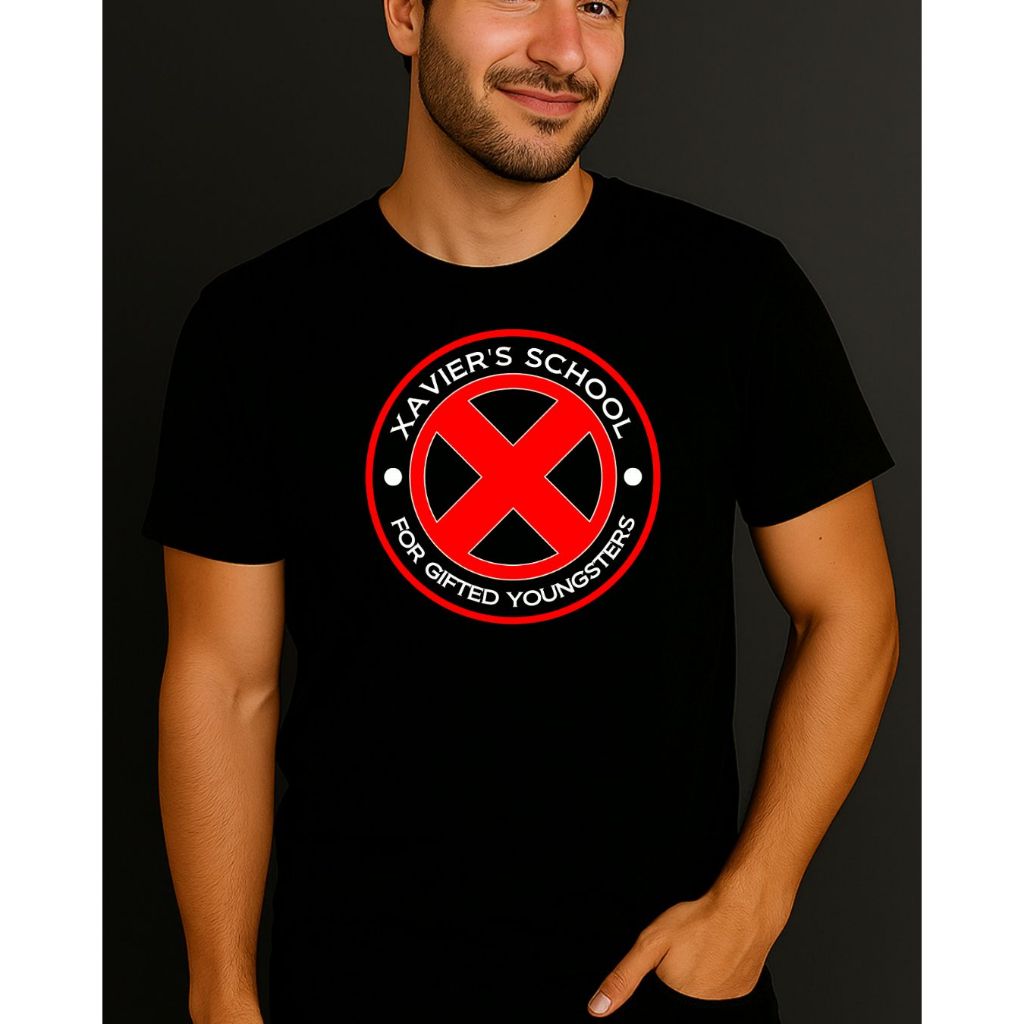 Camiseta Xavier’s School X-Men 100% Algodão Unissex Estampa Autoral