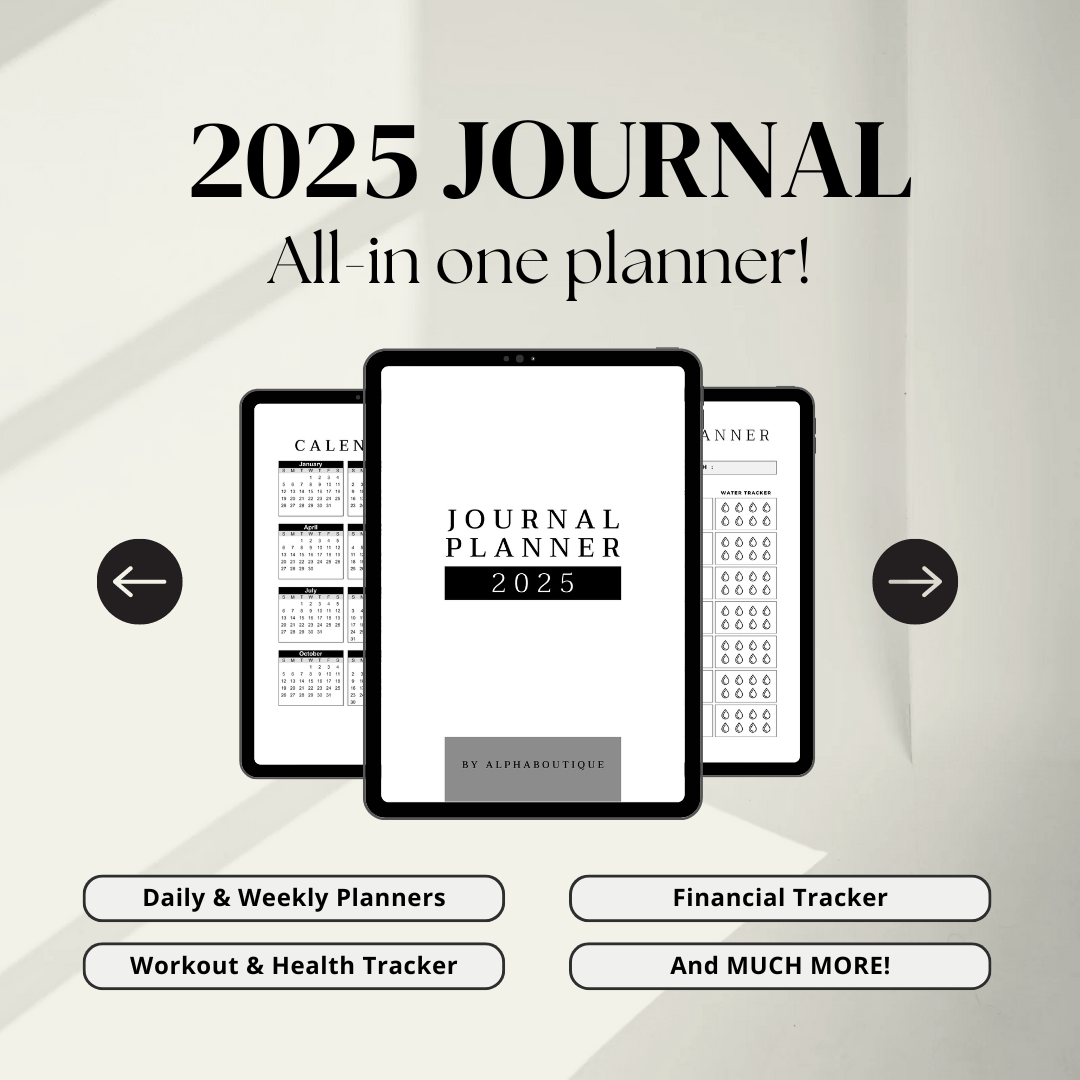 All-in-One 2025 Life Planner - +14 Pages for Ultimate Organization and Productivity