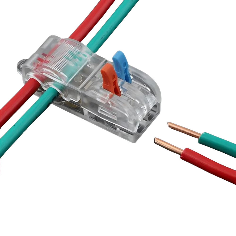 01 Pç/03 Pçs/05 Pçs/08 Pçs Conector de Emenda Elétrica Snap Splice Lock 2 Fios