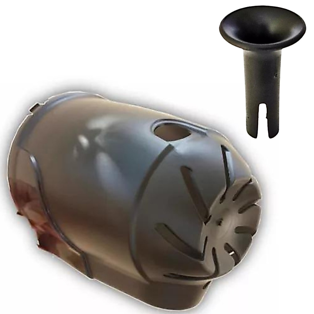Kit com 1 Capa do motor + 1 Pino/Botão de Oscilação Ventilador Arno 40 cm Original