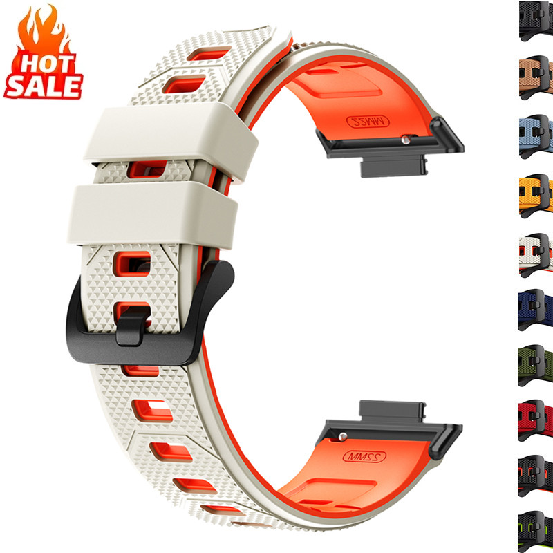 Pulseira De Silicone De Cor Dupla Compatível Com Huawei Watch fit 5 Pro/4 3 Strap Sport Band Para Fit5 Fit4 Fit3 22mm