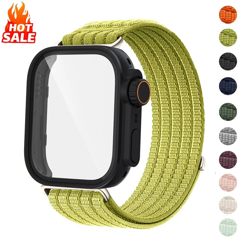 Pulseira De Nylon + Capa Para Ultra Compatível Com Huawei Watch Fit 5 Pro/4/3 Strap Band PC Protetor De Tela Fit4 Fit3