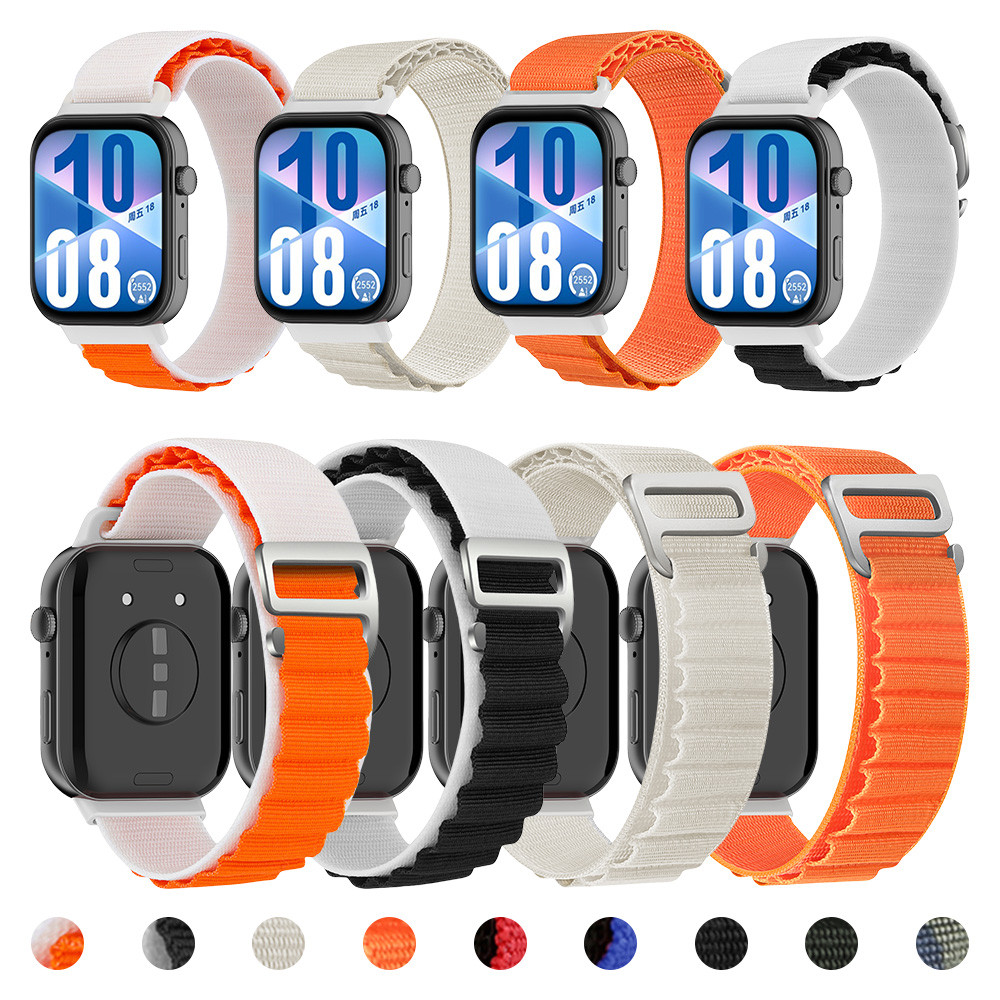 Pulseira De Nylon Alpina Para Huawei Watch Fit 4/4 Pro Cinto Pulseiras Acessórios Substituíveis Smartwatch 3