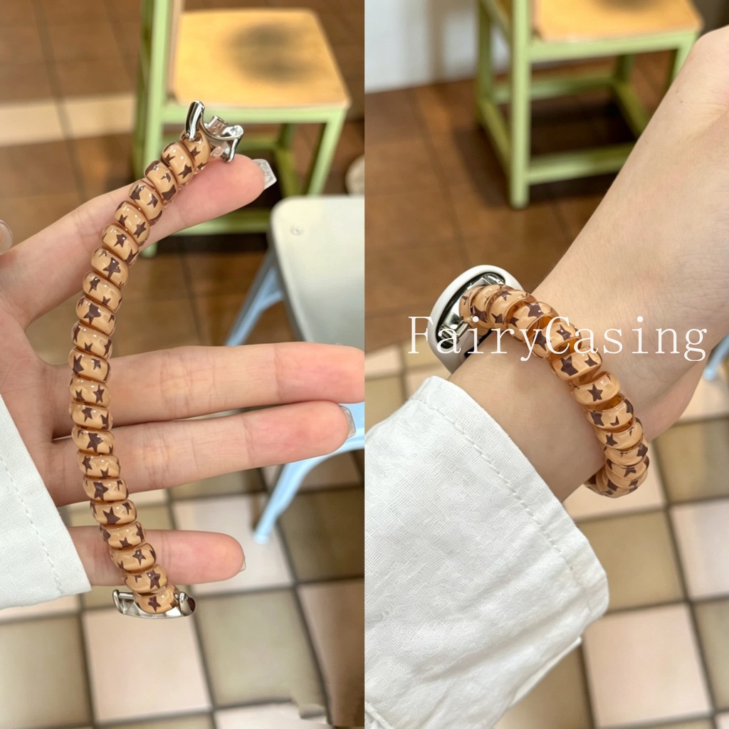 Pulseira Fina Com Estampa De Estrela Para Huawei Honor Band 11 Pro 10 9 8 Elástica Watch Fit 3 4 5Pro