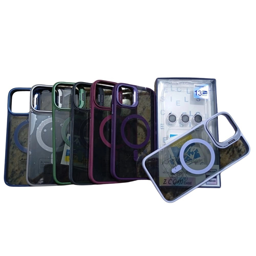 CAPA PREMIUM GLASS U1 MAGSAFE LENTE CAMERA SUPORTE ARO IP 16