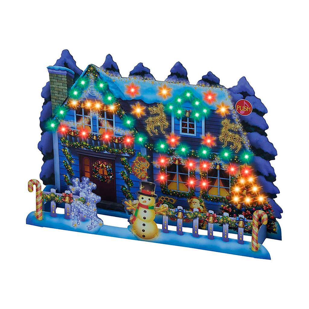 SANRIO Christmas Card with Light & Melody - Festive Message Cards Collection