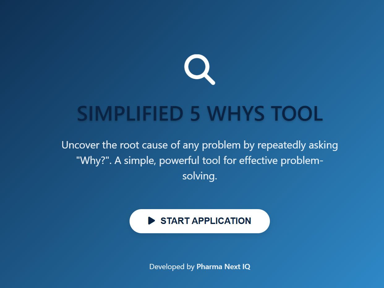 Simplified 5 Whys Tool: Root Cause Analysis Software Download