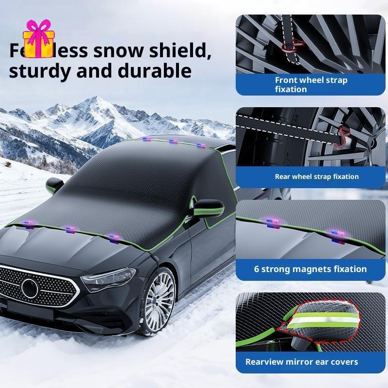 [INTH] Protetor Magnético De Gelo Para Pára-Brisa De Carro Oxford Thi Snow Frost Cover Durável De Fácil Instalação Adequ