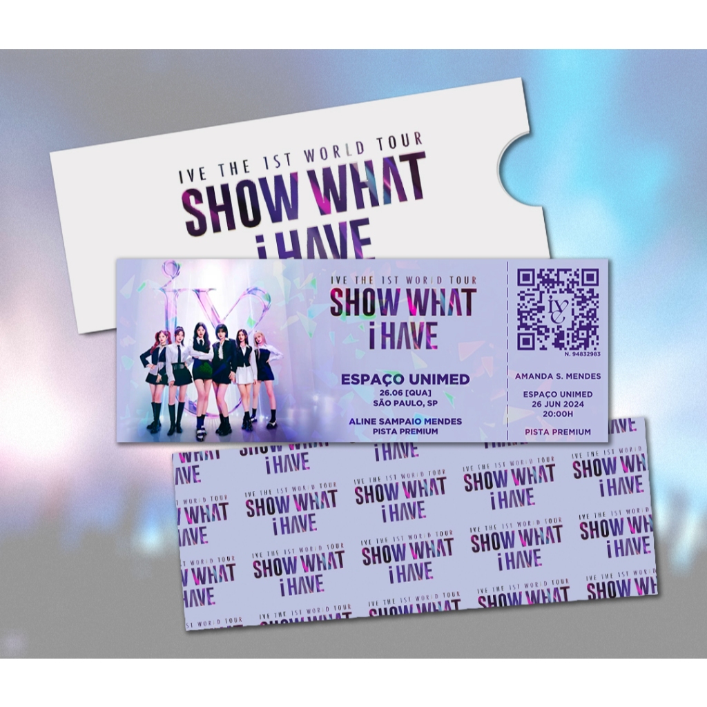 Ingresso Holográfico Personalizado - Ive (Show What I Have)