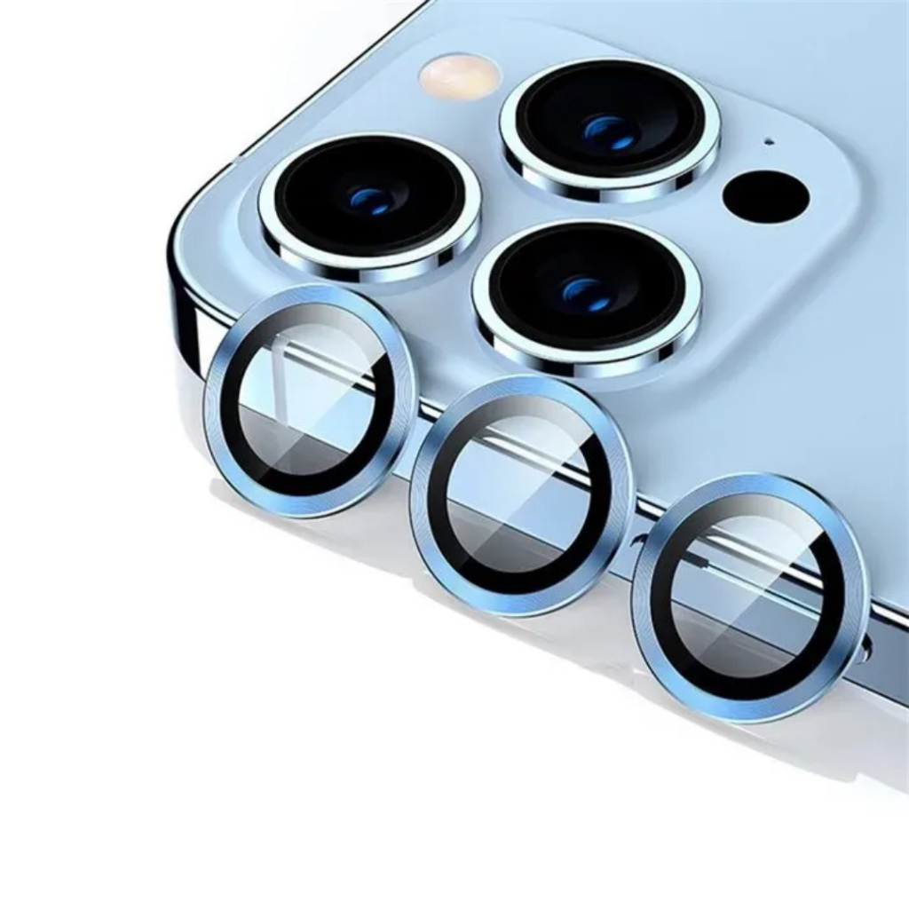 KIT proteção de câmera Metal Vidro Temperado De Película Câmera Para iPhone11 12 13 14 15 Pro Max Plus