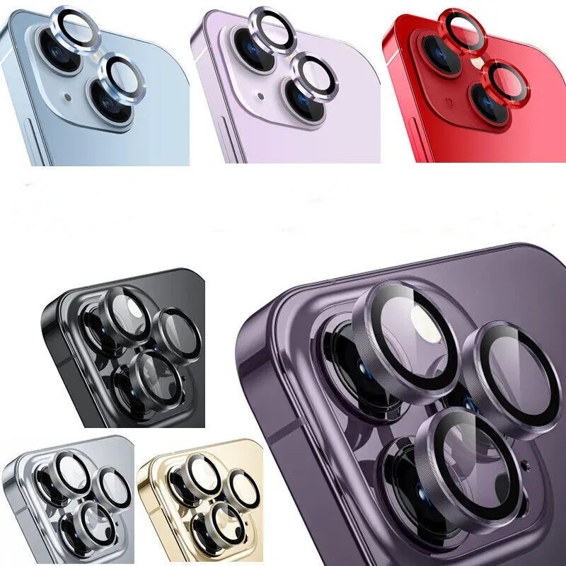 Película 3D Protetor De Camera Lente Para iPhone 14 13 12 11 15 Pro Max Proteção Da Lente Câmera
