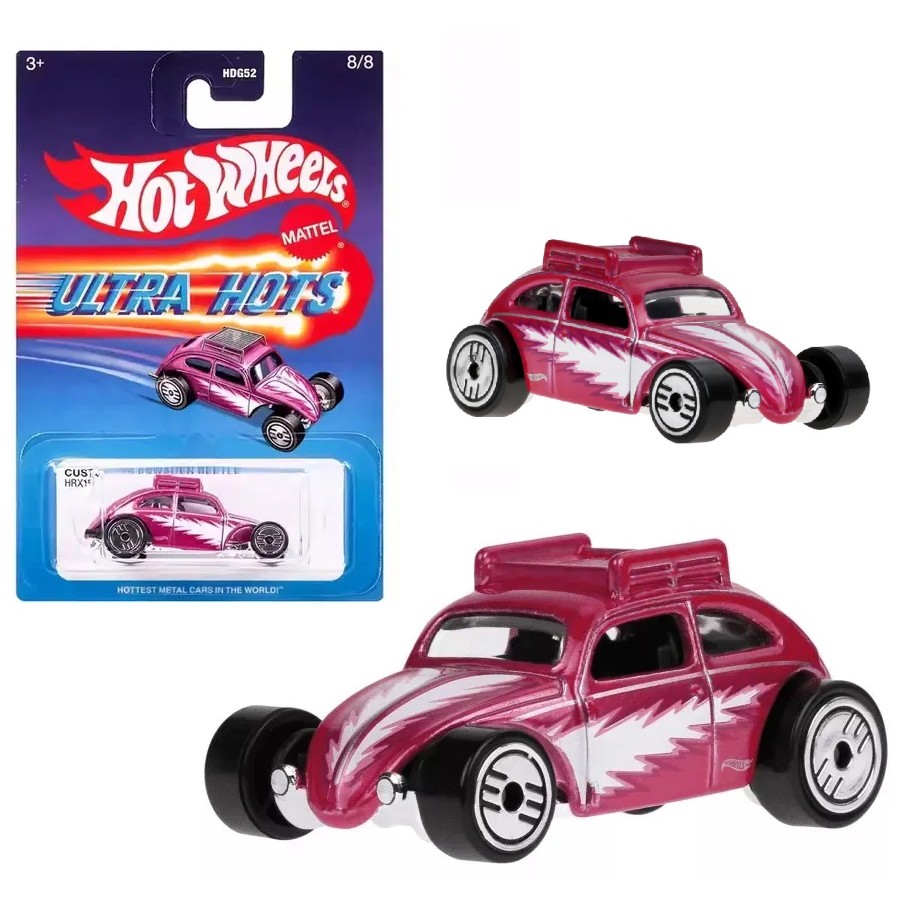 Fusca Custom Volkswagen Beetle Ultra Hots 1:64 Hot Wheels HW