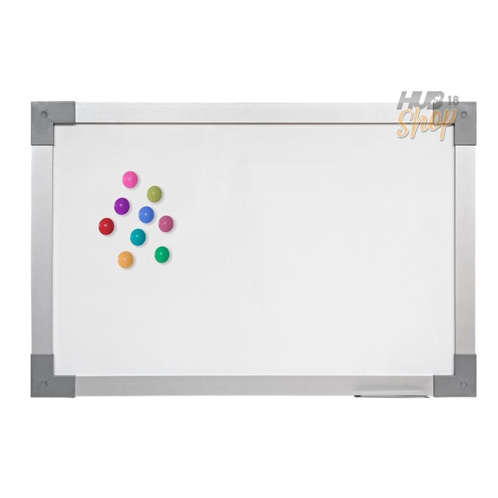 Quadro Lousa Branco Magnético Color 60X40 Mol Aluminio Stalo