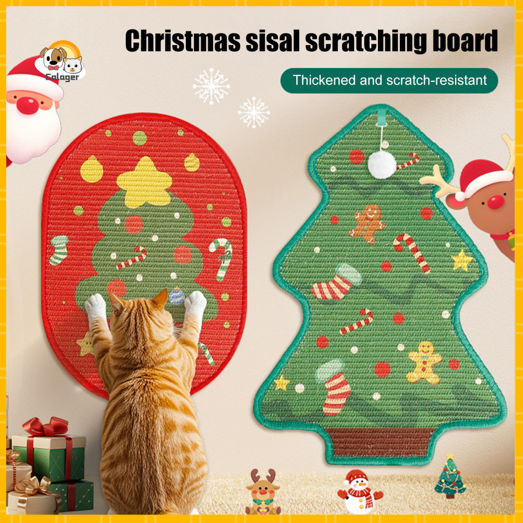 Cat Scratching Mat Damage-free Scratcher Wall-mounted Sisal – Protect Furniture Walls Couches Doors Durable Scratch Pa